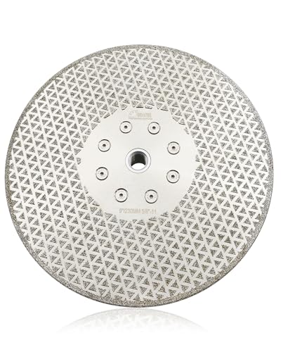 SHDIATOOL 9 Inch Diamond Grinding Disc for Granite Marble Single Side Coated Diamond Cutting Wheel with 5/8-Inch-11 Arbor - size: 9" Single(Thread:5/8"-11)