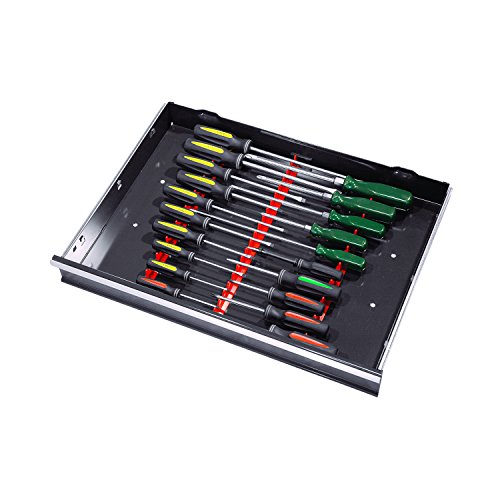 Ernst Manufacturing Screwdriver Rail Set, 20 Tool, Red (6010-Red) - color: Red, size: Pack of 1, style: 20 Tool, Standard Mount