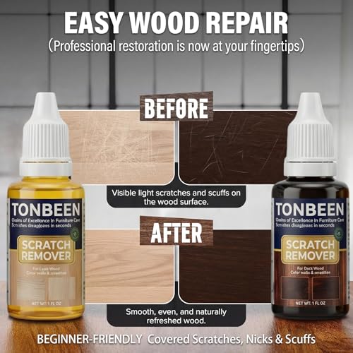 Wood Furniture & Floor Scratch Remover Repair Kit,12 PCS Professional Hardwood Furniture Cleaner Restore Care Set - Eraser Scratch, Covers Nicks, Scuffs & Dogs, Cats Scratches, Marks & Minor Defects - size: 1 SET