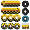 26 Packs Angle Grinder Cutting Flap Grinding Disc Wheel, 5 Inch | 20 Packs 5"x3/64"x7/8" Cut off Wheels,3 Packs 4.5"x7/8" 60 Grit Flap Discs, 3 Packs 5"x3/64"x7/8" Grinding Wheels - size: 5 INCH