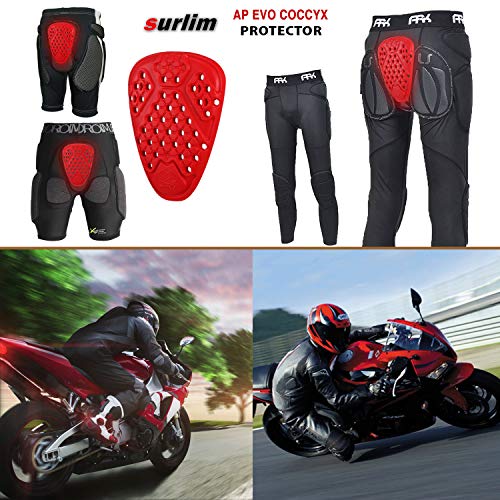 Surlim Coccyx Protector CE Insert Armor Motorcycle Pants Replacement Pads - size: Coccyx