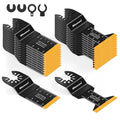 Bionso 22PCS Titanium Oscillating Tool Blade Cuts Metal and Wood, Sharp and Durable Multitool Blades, Multi Tool Blades Kits, Oscillating Saw Blades Fit Dewalt Milwaukee Ryobi Makita Worx Rockwell Wen