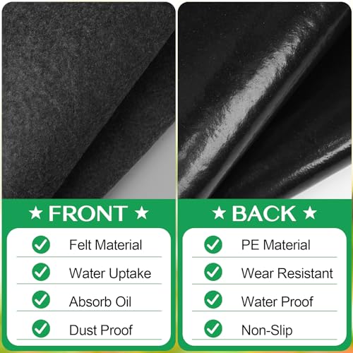 ToLanbbt Outdoor Storage Shed Floor Mat, 14 x 10 FT Waterproof Carport Mat, Washable Furniture Pad with Non Slip Backing for Dust, Oil, Protection, Storage Shed Not Included - size: 14 x 10 FT