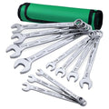 SK Combination Wrench Set, SAE 5/16'' to 3/4'', 11-Piece, CR-V Steel - size: SAE