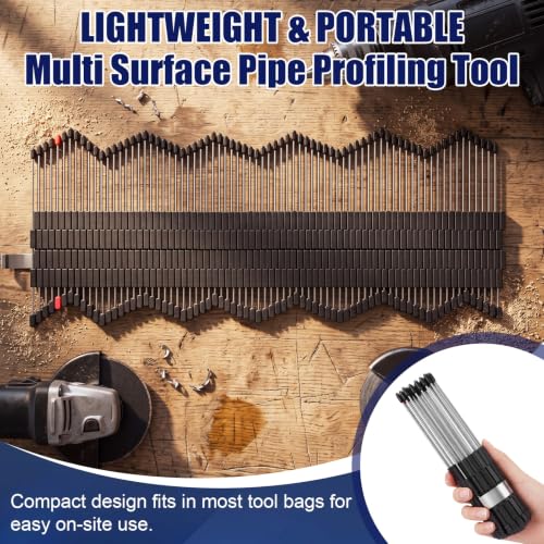 Yookeer Multi Surface Pipe Profiling Tool Cutting Template, 0-6" Pipe - size: 0-6" Pipe