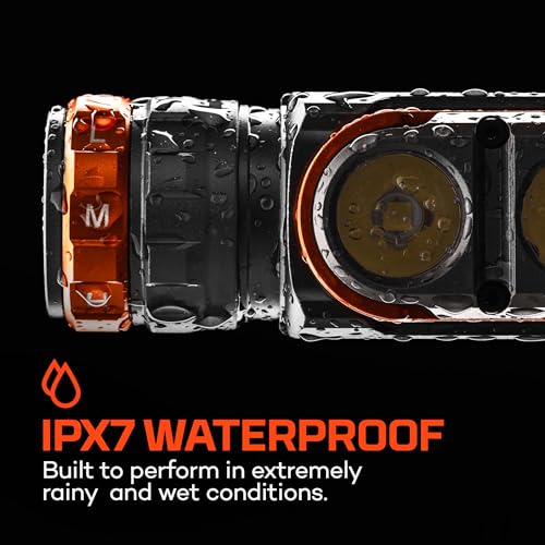 NEBO Transcend 3K Headlamp | 3000 Lumen, 5 Light Modes, USB-C Rechargeable, Waterproof, Magnetic, Detachable Light, Hat Clips, and Hard Hat Compatible, Outdoor, Mechanic, Construction Work - style: 3000 Lumens