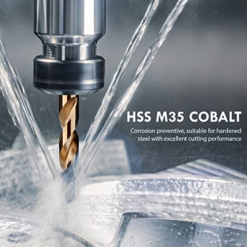Metric 13Pcs(1.5mm-6.5mm) M35 Cobalt Drill Bit Set - size: 13pcs Cobalt Drill（Metric）