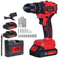 21V MAX Cordless Brushless Hammer Drill, Electric Power Drill Set