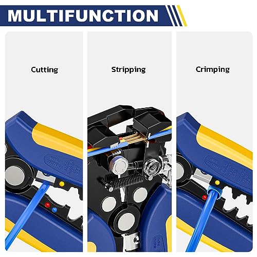 haisstronica 3 in 1 Self-Adjusting Wire Stripper, AWG 24-10 Tool