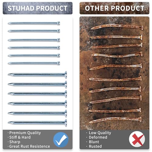 400pcs Hardware Nails Assortment Kit 7 Sizes
