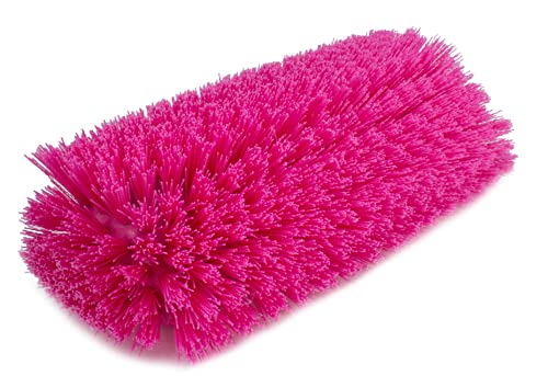 SPARTA 40422EC26 Floor Scrub Brush Head, Multi-Level, Dual Surface Plastic Block with Side Bristles, Crimped Polyester, Threaded Handle Hole, Ideal for Wide and Tight Spaces, BPA Free, 12 Inches, Pink - color: Pink