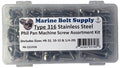 Type 316 Stainless Steel Phillips Pan Machine Screw Kit Marine Bolt Supply 6-111316