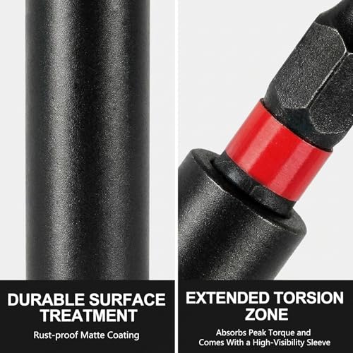 Impact Duty Srewdriver Drill Driver Strong Magnetic Bit Holders 1/4 Inch Hex Shank(3-Pack)