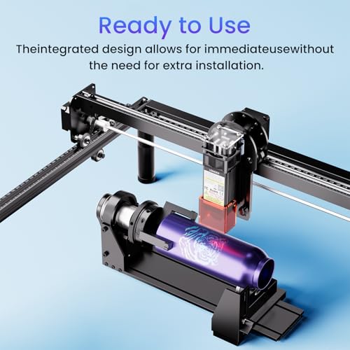 Longer Rotary Roller Series, Rotary Extension for Ray5/B1 Series, Other Frame Engraving Machines (Must with 12Pcs Riser), Y-axis Rotary for Engraving Cylindrical Objects, Tumbler, Size 323*80*112mm - size: 323*80*112mm