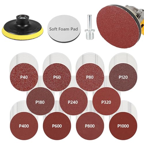 113PCS 4 Inch Angle Grinder Sanding Discs Polishing Pad Kit