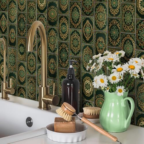 VICCI 32Pcs Peel & Stick Tile Decals 8" x 4" - color: Sjm-305, size: 8x4IN*32PCS