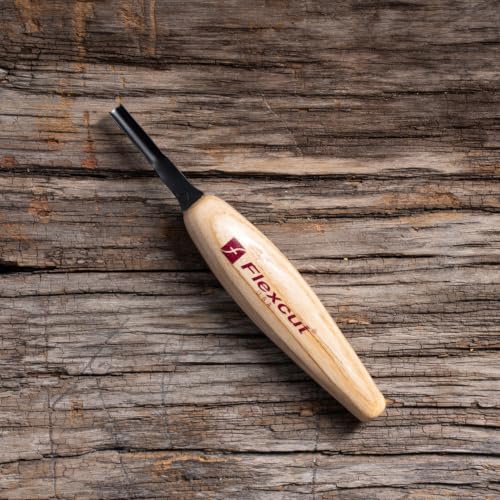 FLEXCUT Micro Shallow/Deep U-Gouge, Razor Sharp High Carbon Cutting Blade - color: Micro Shallow U-Gouge, size: 4 mm