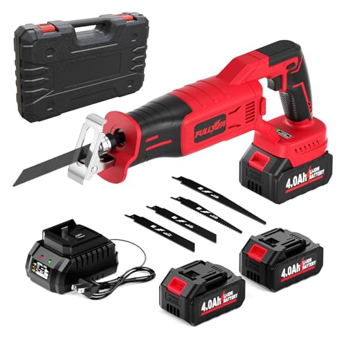 FULLYEA Reciprocating Saw Cordless 0-3500 SPM Brushless Motor, 21V Saw Kit