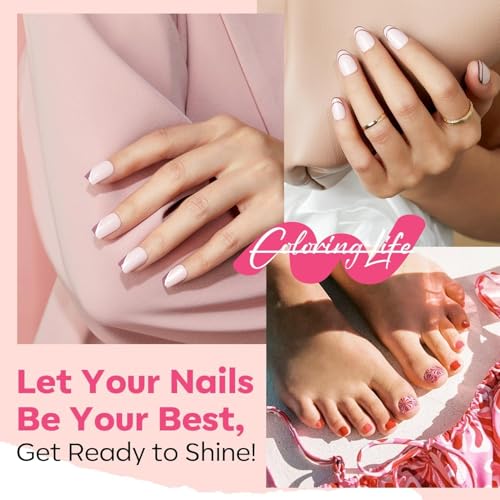 modelones 6 Colors Nude Pastel Nail Polish Set Quick Dry - color: A0 Nude Colors