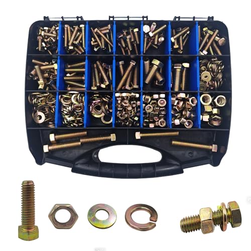 618PCS Bolts and Nuts Assortment Kit - size: 618pcs 1/4"-20 5/16"-18 3/18"-16 1/2"-13