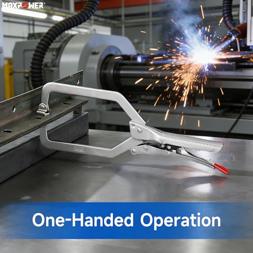 MAXPOWER Self-Adjust Locking Pliers Set – 7" Long Nose & 10.5" C-Clamp - style: Long Nose 7" | Locking C Clamp 10.5"
