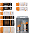 BGTEC 50PCS T Shank Jigsaw Blades Set - HCS/HSS Jig Saw Blades - size: T119B-T244D, style: 50 PCS