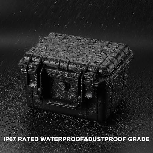Mayouko Portable Tool Box with Shock- Proof Sponge, Water Proof Grade IP67, Waterproof Hard Case with Foam Insert, Handheld Gimbal Explosion-Proof Box, Waterproof Hard Case, 10.6 x 9.7 x 6.9 inch - size: 10.4"Lx 9.4"Wx 6.9"H