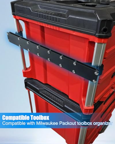 Black Power Drill Holder Fit for Milwaukee Packout Toolbox