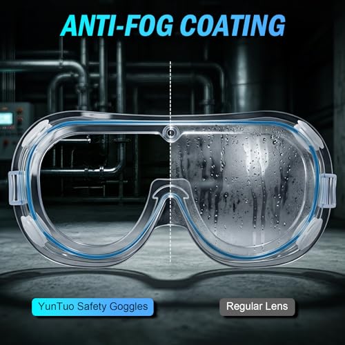 5 Pack Safety Goggles, Protective Safety Glasses, Soft Crystal Clear Eye Protection - Perfect for Construction, Shooting, Industrial, and More - color: 5 Pack