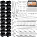 INCLY 320PCS Pegboard Accessories Organizer Kit with Peg Borad Hooks & Bins - size: 320 PCS