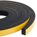 High Density Foam Tape 2-Pack, 1/2 Inch Wide X 3/8 Inch Thick, Self-Adhesive Neoprene Weather Stripping for Insulation (13 Feet Total, 6.5 Feet/Roll) - size: 1/2in * 3/8in * 13FT