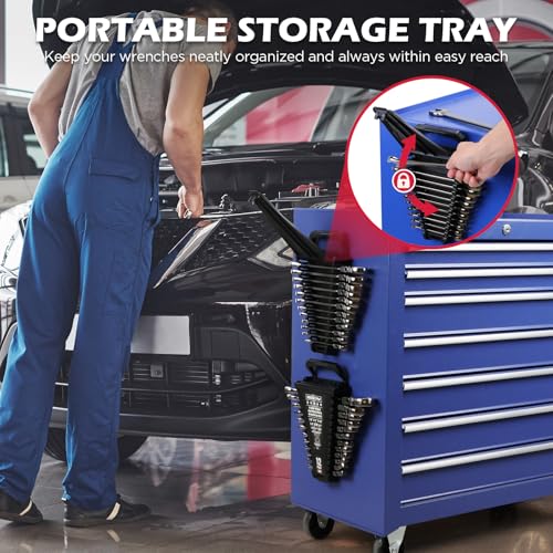 SEDY Premium 12-Piece SAE Flex-Head Ratchet Wrenches Set 1/4"-7/8" with Magnetic Organizer, Cr-V Steel Ratcheting Wrench Set with 72 Teeth 180° Flex Head, Ratchet Combination Wrench Set for Repair - style: 12-Piece Flex-Head (SAE)