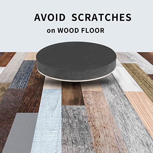 Yelanon Felt Furniture Sliders 8 Pcs 4.75" Round for Hardwood & Tile - size: 8pcs 4.75"
