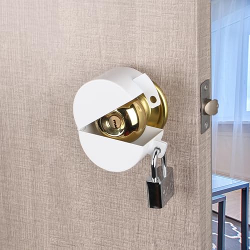 Door Knob Lockout Device, White - color: White