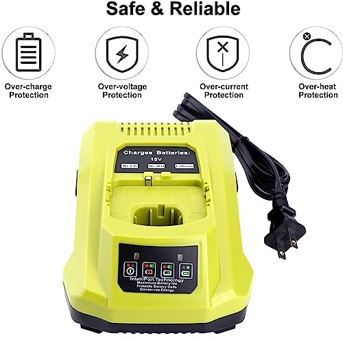 18-Volt P117 Rapid Charger Replace for Ryobi 12V-18V Battery One+ Lithium-Ion/NiCad/NiMh Battery P102 P108 P189 P197 P103 P105 P107 P190 P191 PBP002 PBP005 - size: P117 Rapid