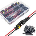 14 AWG 2 Wire Connector 2 Pin Automotive Electrical Waterproof Connectors - size: 2pin/10set