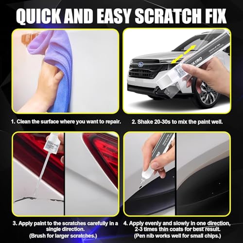 KIKIMO for Subaru Touch Up Paint(Geyser Blue(UAT)) - color: Geyser Blue(UAT) for 2025 Outback/2024 Crosstek
