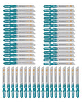 50pcs Jigsaw Blades T118B for Metal - Straight Cut, 12TPI T-Shank Jigsaw Blades - size: T118B