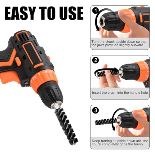 Golf Club Cleaning Brush with Ferrules Tool, Dual Head Stainless Steel Shaft and Hosel Cleaner for Golfers Players Coaches, Perfect for Iron or Wood Hybrid Clubs