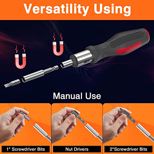 ENERTWIST 109Pcs Drill Bit Set with Ratchet Screwdriver Portable Case - style: 109PCS