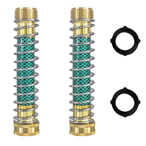 Hourleey Garden Hose Protector, Hose Extension Adapter with Coil Spring, 2 Pack - size: 2 Pack