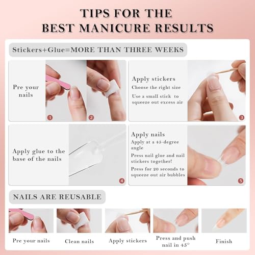 3D Gold Line French Tips Press On Nails Oval Short, White Flower French Tip Designer Reusable Acrylic Nails Press Ons, Fake Nails With Glue On Nail, Daily Wear Floral False Nails For Women - color: Q-1889, size: 24 Pieces (Pack of 1)