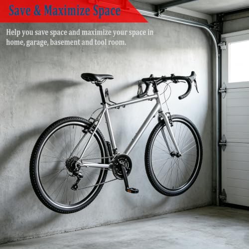 4 Pack Garage Hooks Heavy Duty, 5.1 inch Square Utility Hooks