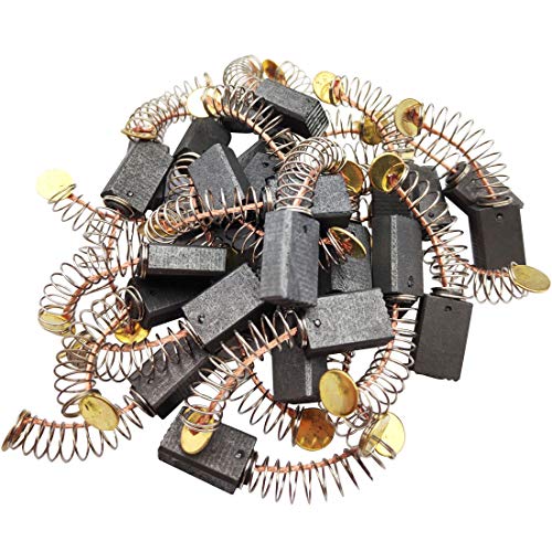 Electric Motor Carbon Brushes 30 Pack Replacement Repair Kit 5x8x13mm / 0.19x0.31x0.51 Inch for Drill, Electric Planer, Trimmer Motor - size: 50#