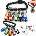 FACAINCXS Bit Holder 1/4 inch Hex Shank Screwdriver Bits Holder Extension Bar Keychain Screw Adapter Drill Change Hand-held Screwdrivers Drill Bits Holder Portable (10PCS) - color: 10pcs-sct