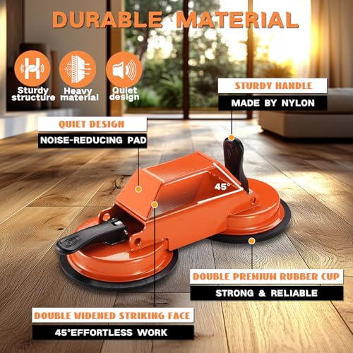 REXBETI Floor Gap Fixer Tool, Plank Gap Repair Kit, Heavy Duty Suction Cup - size: 5