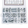 188PCS Nuts and Bolts Assortment Kit M6 M8 M10 Metric Screw Sets - style: silver-M6 M8 M10 Hex Bolts
