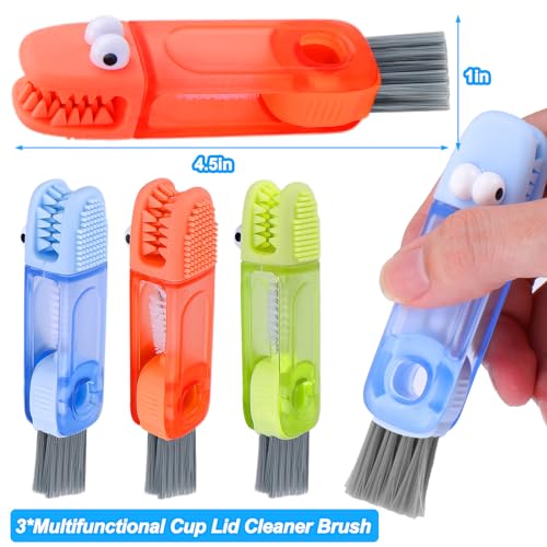 XANGNIER 4 in 1 Cup Lid Gap Cleaning Brush Kit,3 Pack - color: 4 in 1 Cup Lid Cleaning Brush-3 Pack