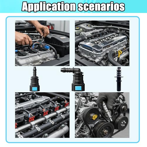 30PCS Fuel Line Quick Connector Assortment Kit，Fuel Line Repair Kit