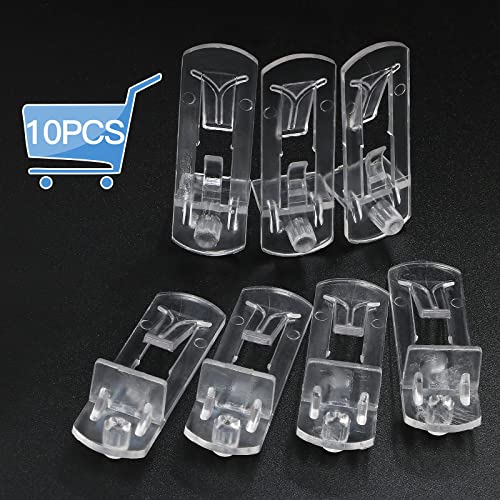 10pcs Locking Shelf Pins – 5mm Cabinet Shelf Pegs, Clear Plastic Shelf Clips for 3/4" Thick Board - size: 5mm Pins, Fit 3/4" Thick Boards